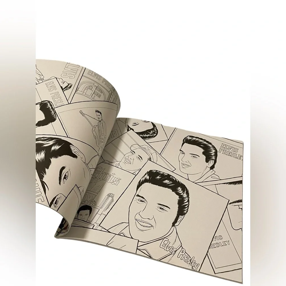 Elvis Presley The Coloring Book by Igloo Books 2022 Music Art Adult Activity New